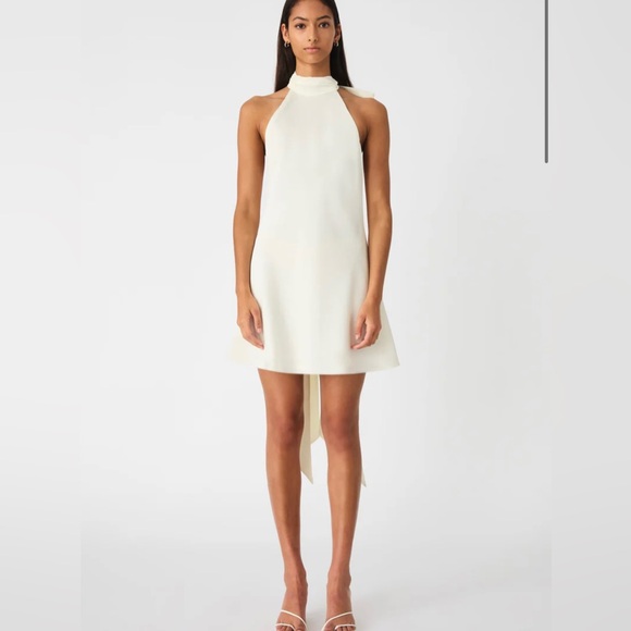 Misha white bow halter dress - Picture 4 of 4